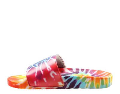 Champion Life IPO Tie Dye Rainbow Big Kids' (GS) Slides — Tie Dye Multi