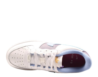 Nike Air Force 1 LV8 Big Kids Basketball Shoes White/Royal Pulse-Eggplant
