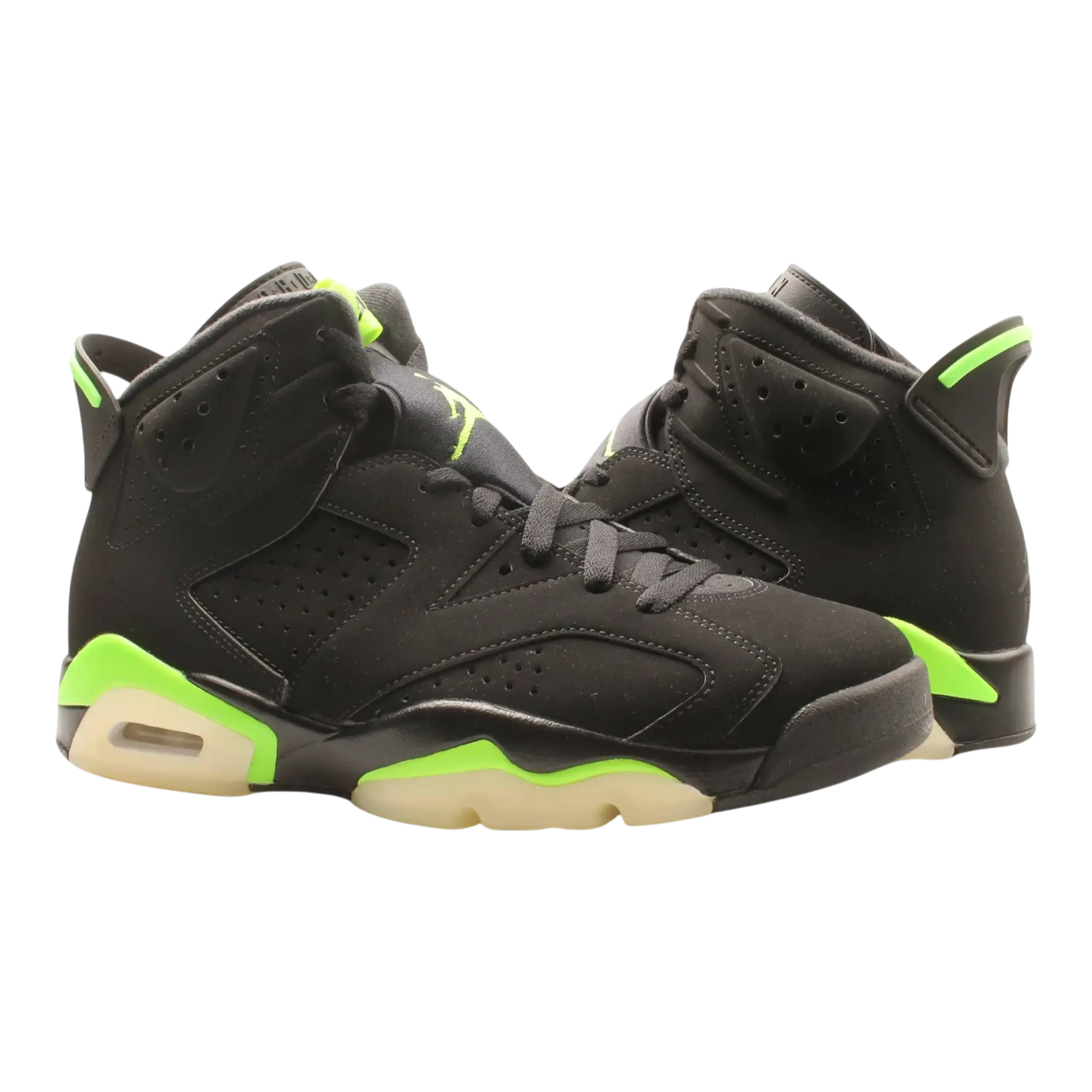 Jordan Air Jordan 6 Retro Men Basketball Sneakers Black/Electric Green