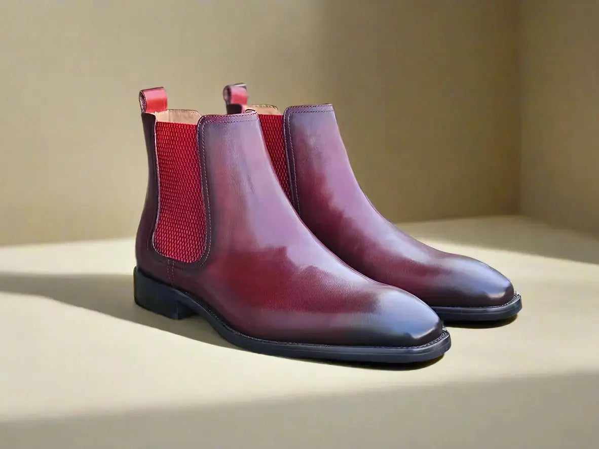 Carrucci Shoes Chelsea Boot Cushioned Footbed Calfskin Leather KB509 30 view 7