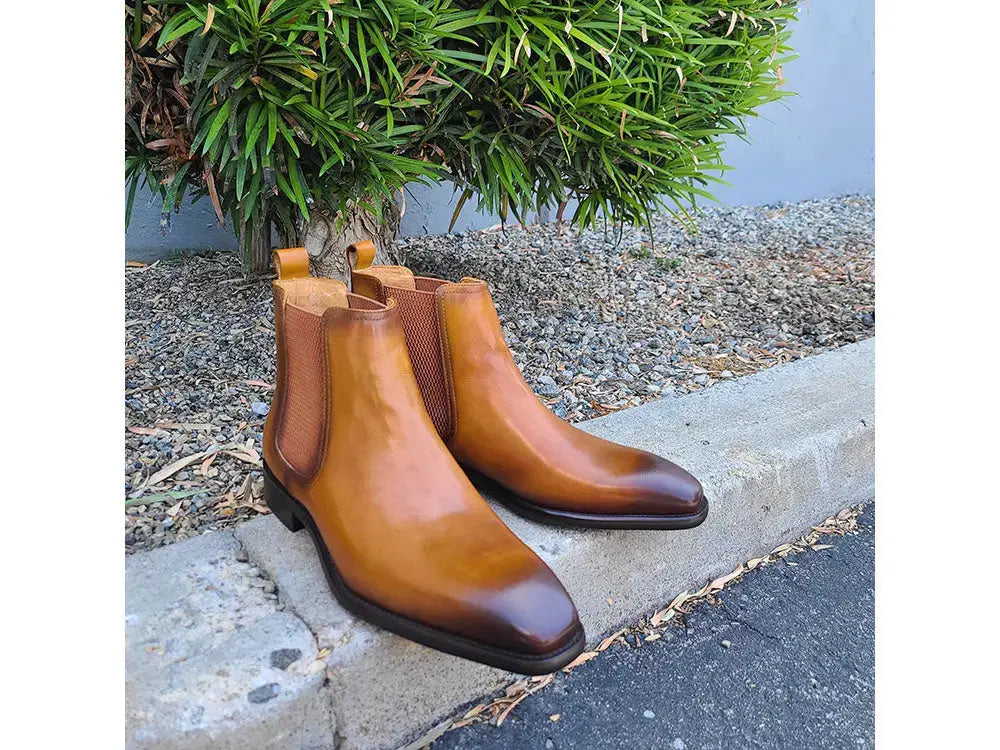 Carrucci Shoes Chelsea Boot Cushioned Footbed Calfskin Leather KB509 30 view 11