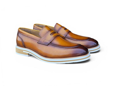Carrucci Shoes Men's KS Footwear Penny Loafer Calfskin Leather KS519 04