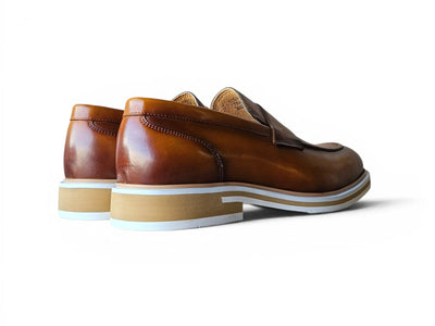 Carrucci Shoes Men's KS Footwear Penny Loafer Calfskin Leather KS519 04