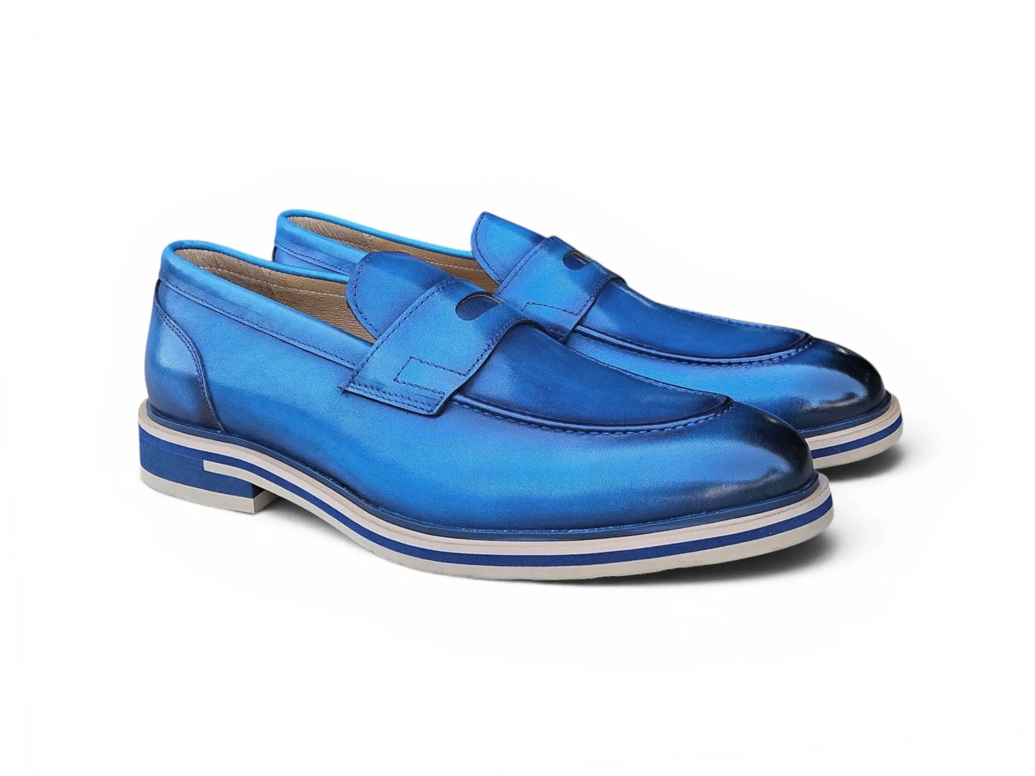 Carrucci Shoes Men's KS Footwear Penny Loafer Calfskin Leather KS519 04