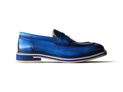 Carrucci Shoes Men's KS Footwear Penny Loafer Calfskin Leather KS519 04