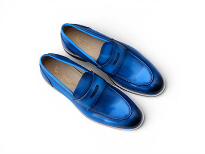 Carrucci Shoes Men's KS Footwear Penny Loafer Calfskin Leather KS519 04