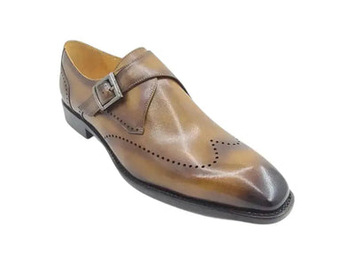 Carrucci Shoes Single Classic Monk Loafer Calfskin KS509 42T KS509 42 back view