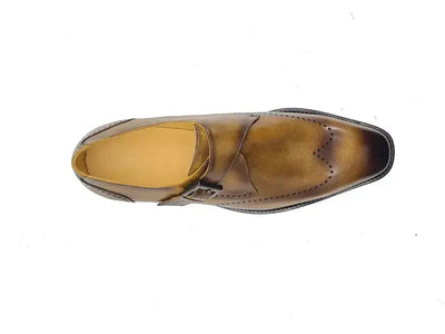 Carrucci Shoes Single Classic Monk Loafer Calfskin KS509 42T KS509 42