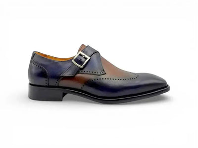 Carrucci Shoes Single Classic Monk Loafer Calfskin KS509 42T KS509 42 detail view