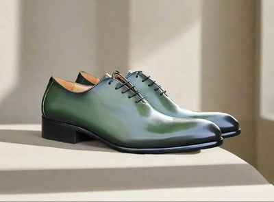 Carrucci Shoes Calfskin Whole Cut Lace Up Oxford Leather KS505 12 back view