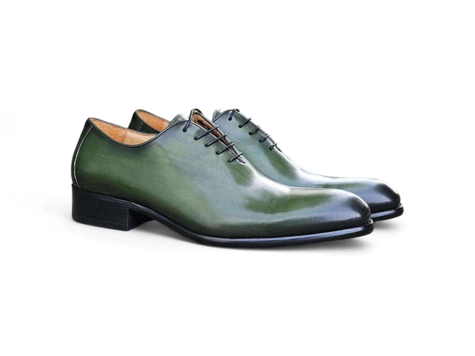 Carrucci Shoes Calfskin Whole Cut Lace Up Oxford Leather KS505 12 front view