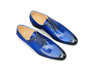 Carrucci Shoes Calfskin Whole Cut Lace Up Oxford Leather KS505 12 top view
