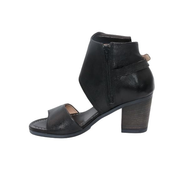 Eric Michael Callie Women’s Block Heel Leather Sandal