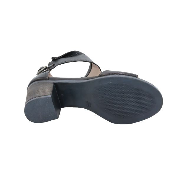 Eric Michael Callie Women’s Block Heel Leather Sandal