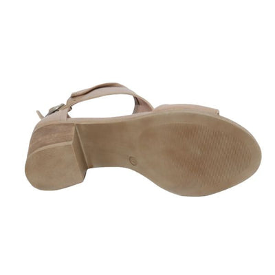 Eric Michael Callie Women’s Block Heel Leather Sandal