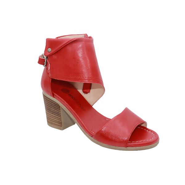 Eric Michael Callie Women’s Block Heel Leather Sandal