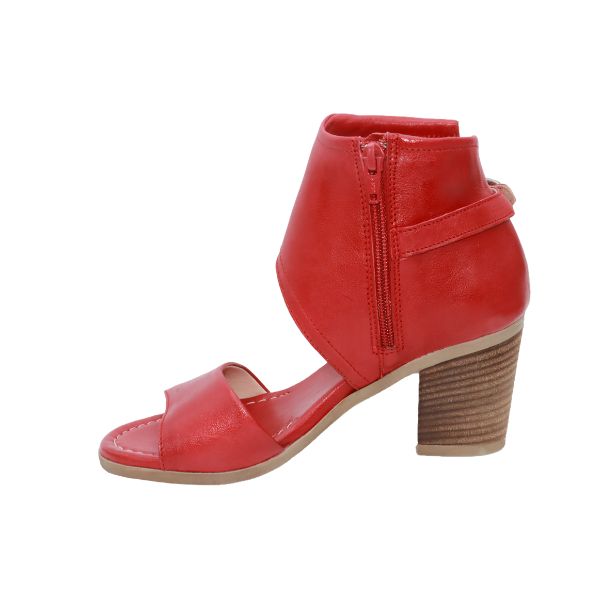 Eric Michael Callie Women’s Block Heel Leather Sandal