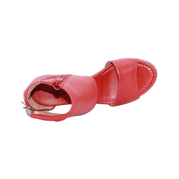 Eric Michael Callie Women’s Block Heel Leather Sandal