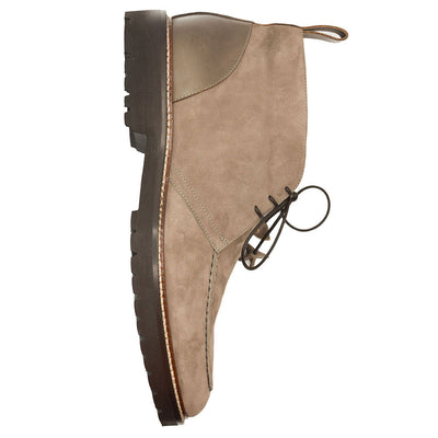 Zelli Italia Men's 46-605-TPE CAMPO HIGH Italian Sueded Goatskin Chukka Boot, Taupe