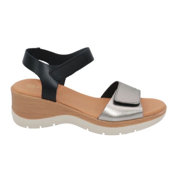 Eric Michael Caroline Leather Wedge Sandal