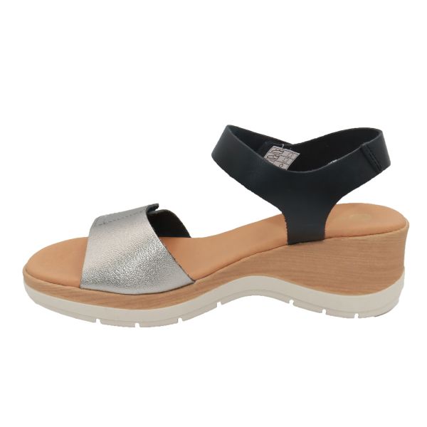 Eric Michael Caroline Leather Wedge Sandal