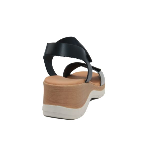 Eric Michael Caroline Leather Wedge Sandal