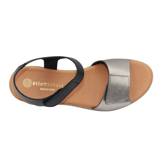 Eric Michael Caroline Leather Wedge Sandal