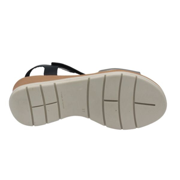 Eric Michael Caroline Leather Wedge Sandal