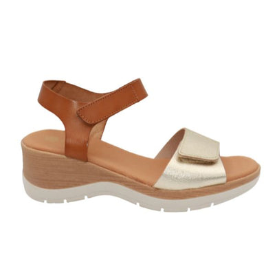 Eric Michael Caroline Leather Wedge Sandal