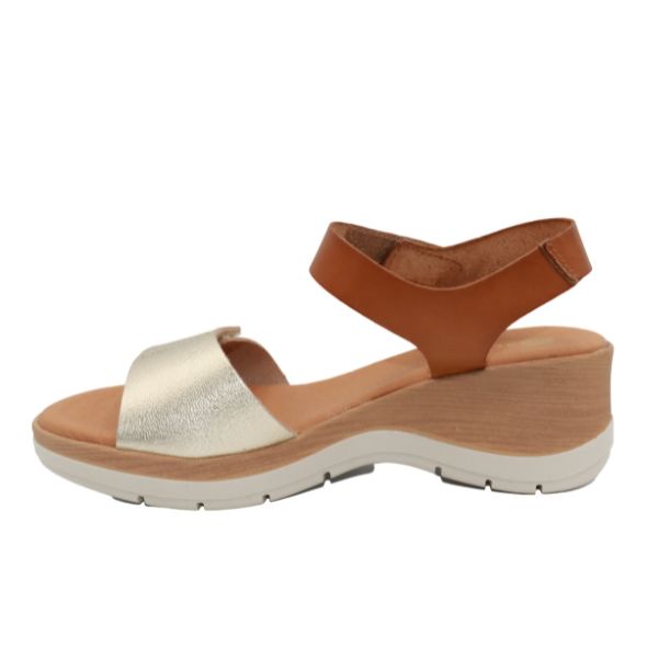 Eric Michael Caroline Leather Wedge Sandal