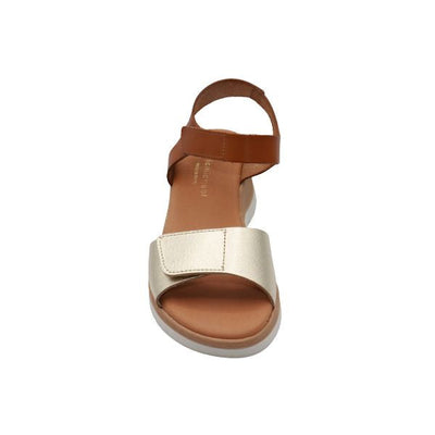 Eric Michael Caroline Leather Wedge Sandal