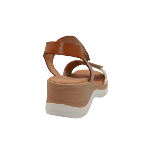 Eric Michael Caroline Leather Wedge Sandal