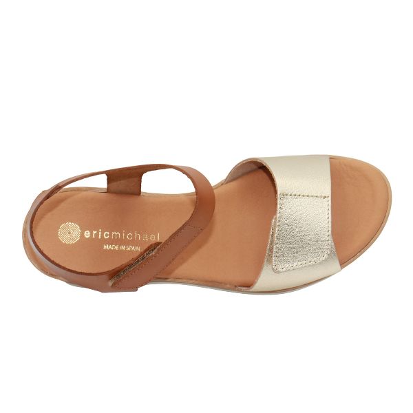 Eric Michael Caroline Leather Wedge Sandal