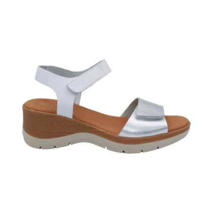 Eric Michael Caroline Leather Wedge Sandal