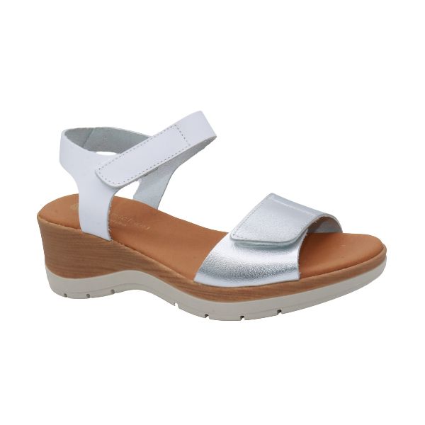Eric Michael Caroline Leather Wedge Sandal