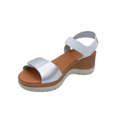 Eric Michael Caroline Leather Wedge Sandal