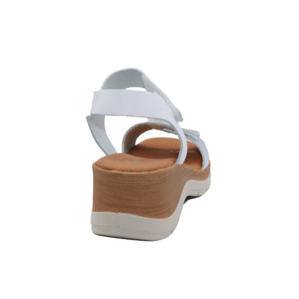 Eric Michael Caroline Leather Wedge Sandal