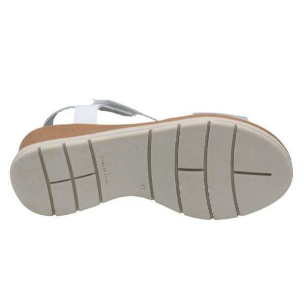 Eric Michael Caroline Leather Wedge Sandal