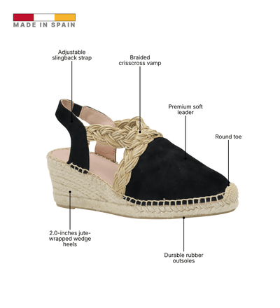 Eric Michael Carolyn Women’s Braided Wedge Espadrille