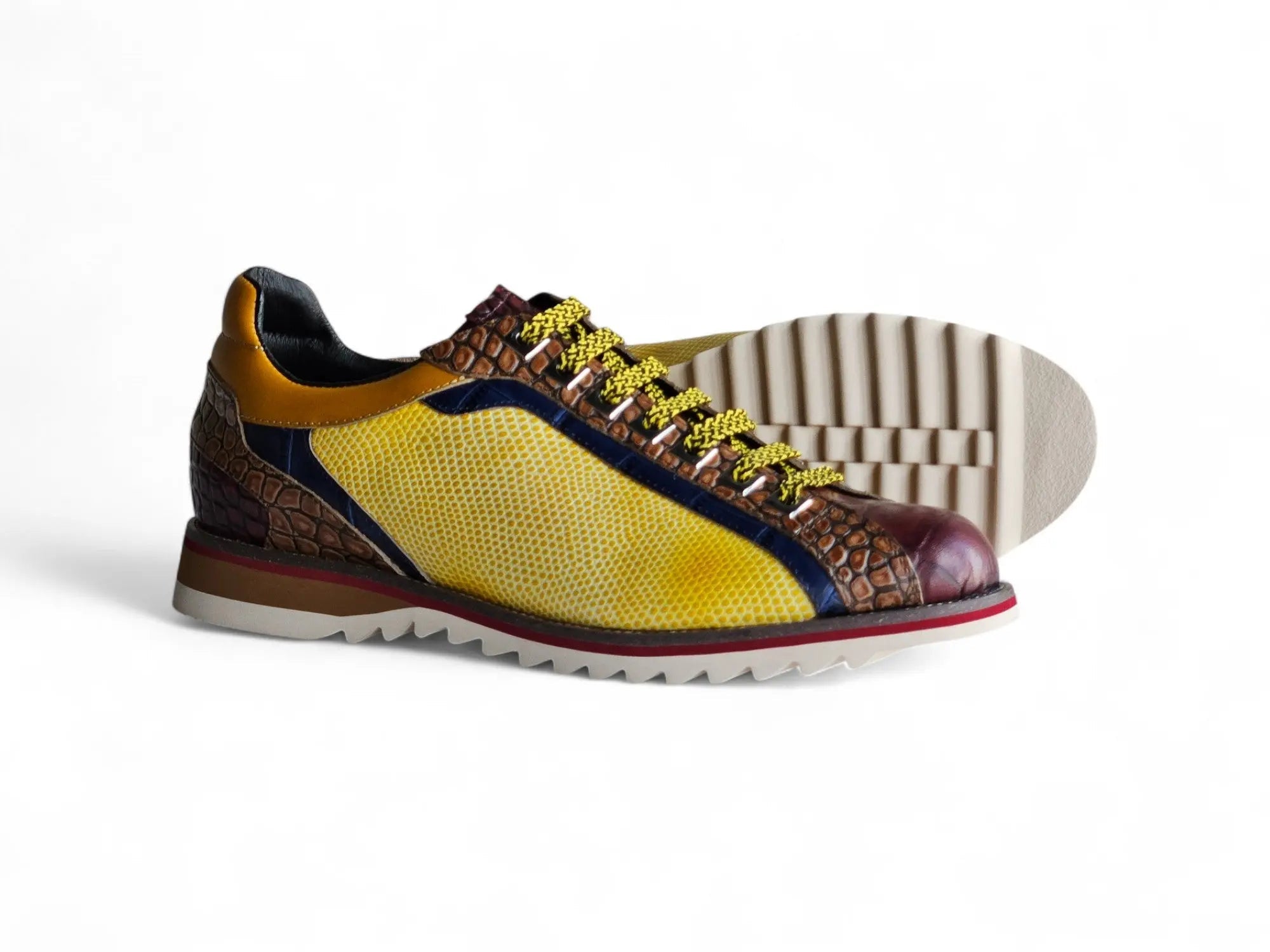 Carrucci Shoes Apex Explorer Men's Leather Sneaker Ks553 01t top view
