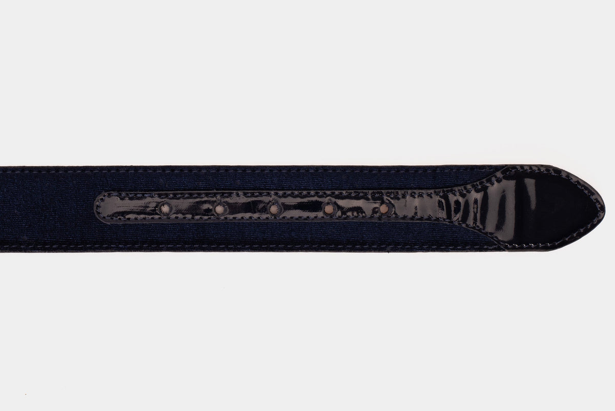 Vinci Leather The Casaletti Navy Blue Leather Belt – product view 5