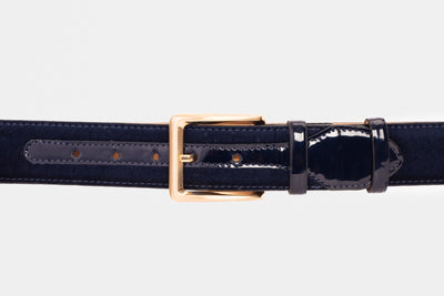Vinci Leather The Casaletti Navy Blue Leather Belt – product view 2