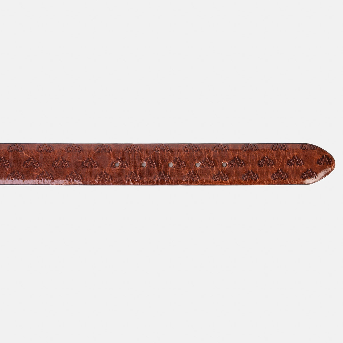 Vinci Leather The Caesars Tan & Navy Leather Belt – product view 6