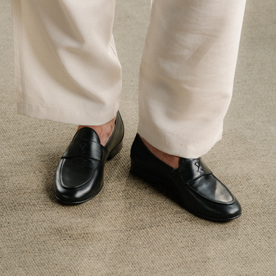 Del Toro Shoes Men's Black Leather Centesimo – product view 5