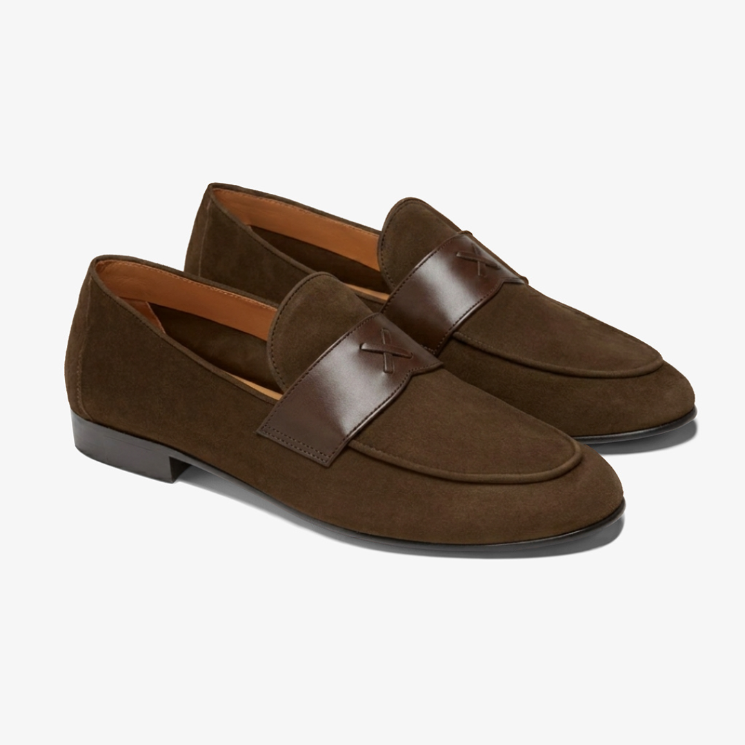 Del Toro Shoes Men's Chocolate Suede Centesimo
