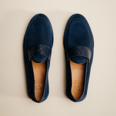 Del Toro Shoes Men's Navy Suede Centesimo