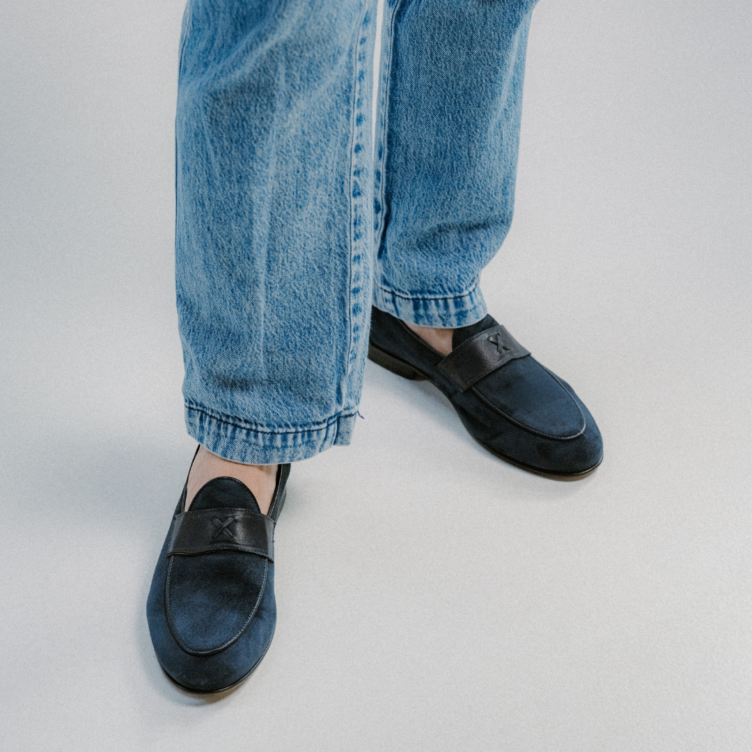 Del Toro Shoes Men's Navy Suede Centesimo
