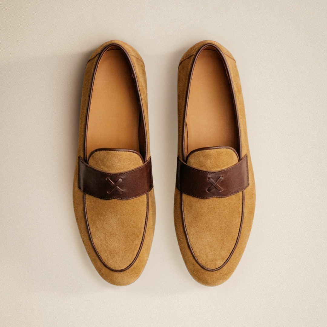 Del Toro Shoes Men's Tan Suede Centesimo