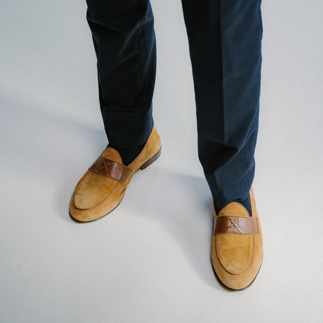 Del Toro Shoes Men's Tan Suede Centesimo