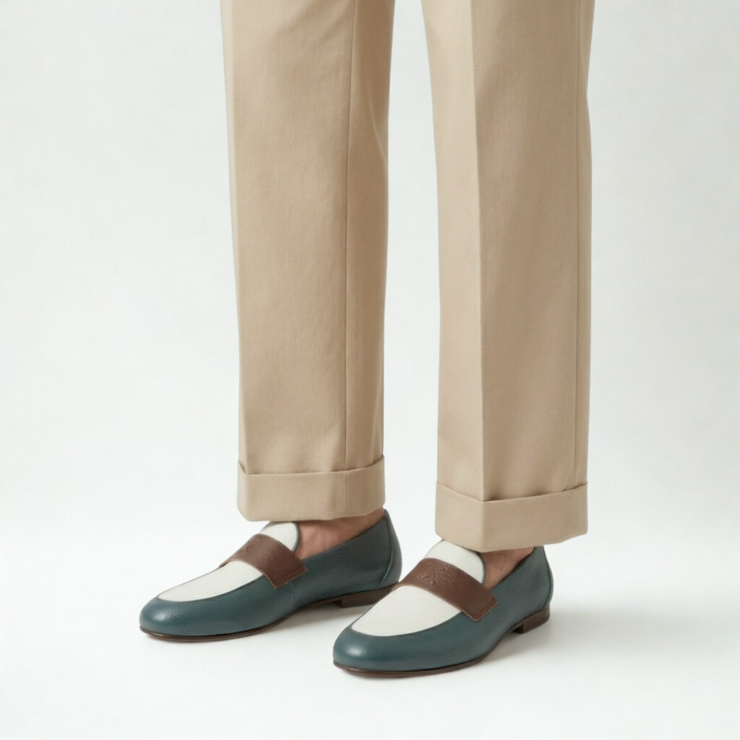 Del Toro Shoes Men's Tri-Tone Leather Centesimo